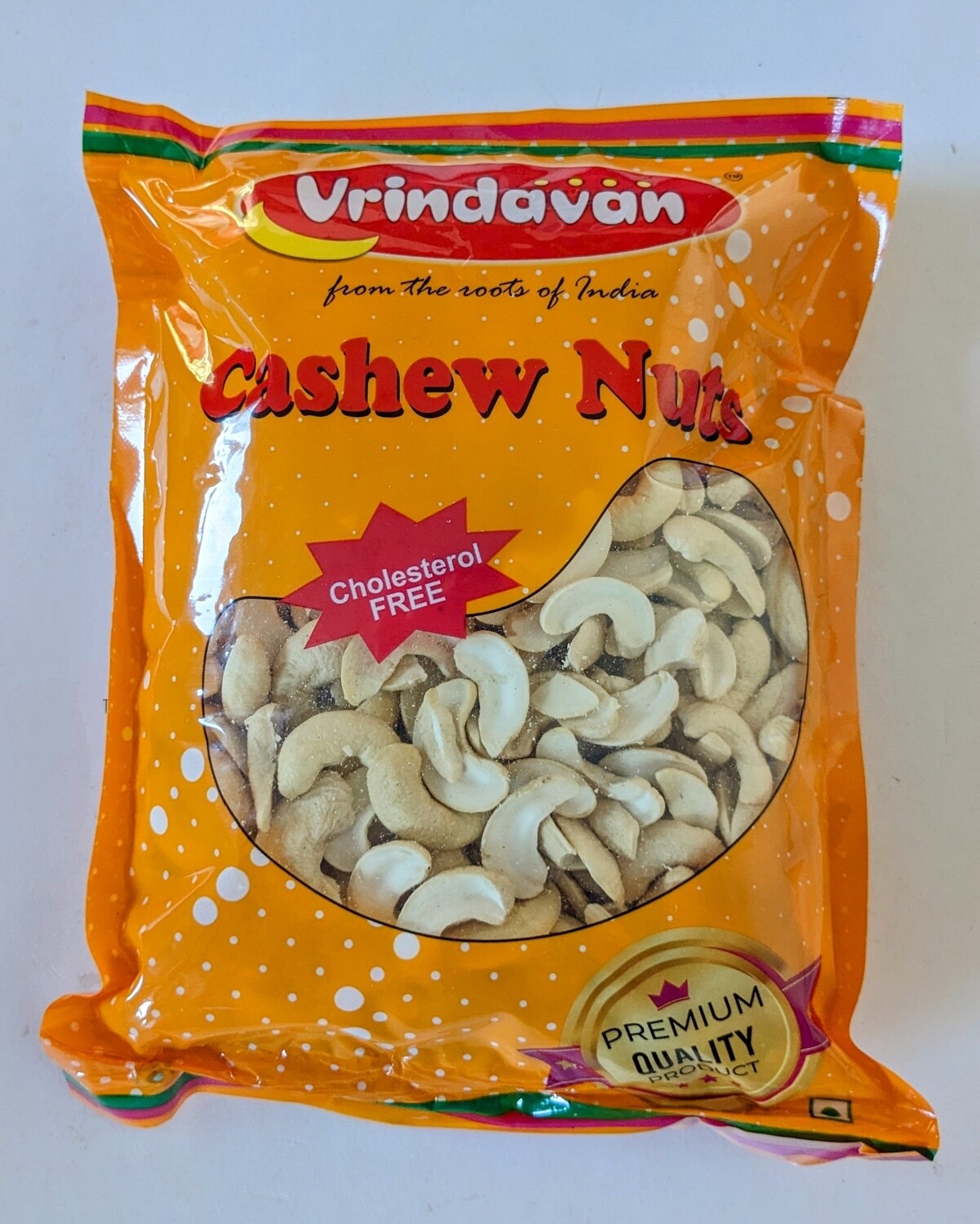 Vrindavan Cashew Nuts Split - 500 gram | Jumbo Half | Kaju Fada JH