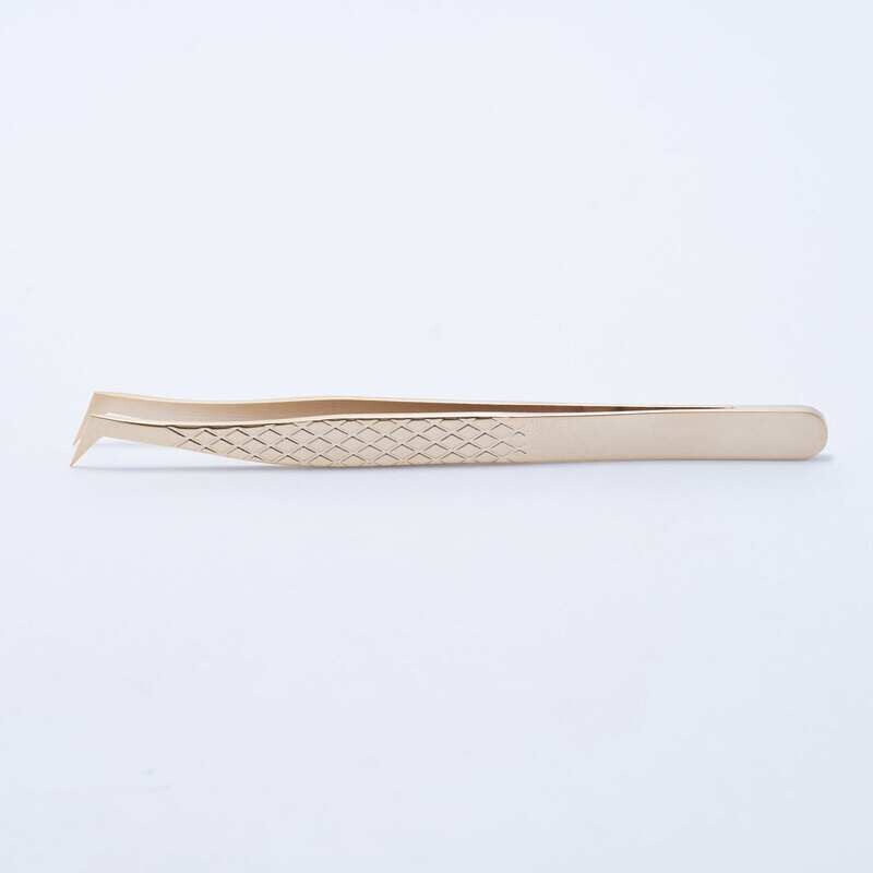 Tweezers - Gold 90 Degree Angle