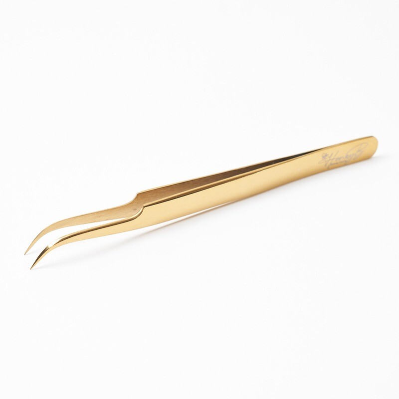 Tweezers - Gold Curved
