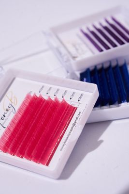 Volume - Easy Fan - Colour Lashes 0.07mm
