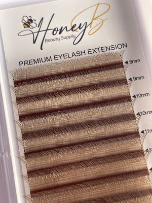 YY Lashes - Brown - Mixed tray 8mm-15mm 0.07mm