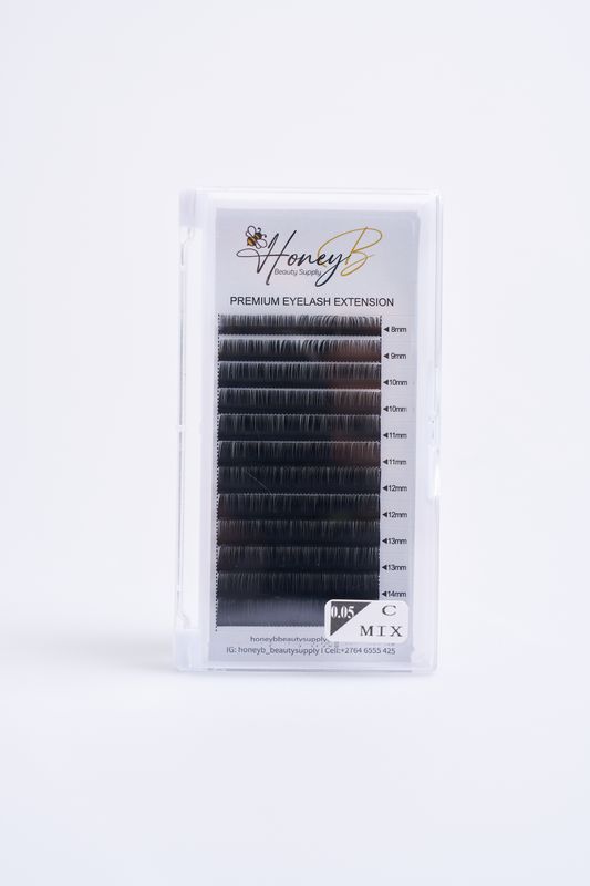 Volume Lashes - C Curl - Mixed Tray 0.05mm