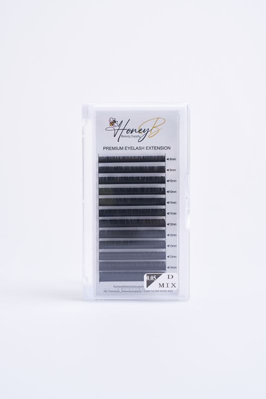 Volume Lashes - D Curl - Mixed Tray 0.05