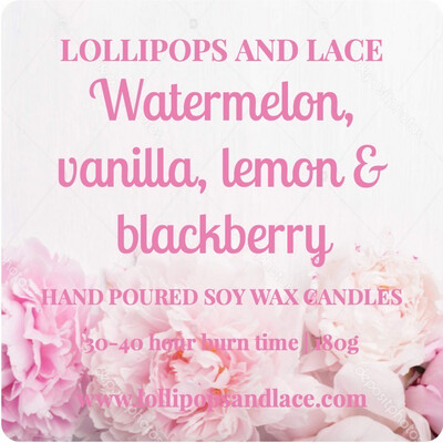 Watermelon, Vanilla, Lemon &amp; BlackBerry