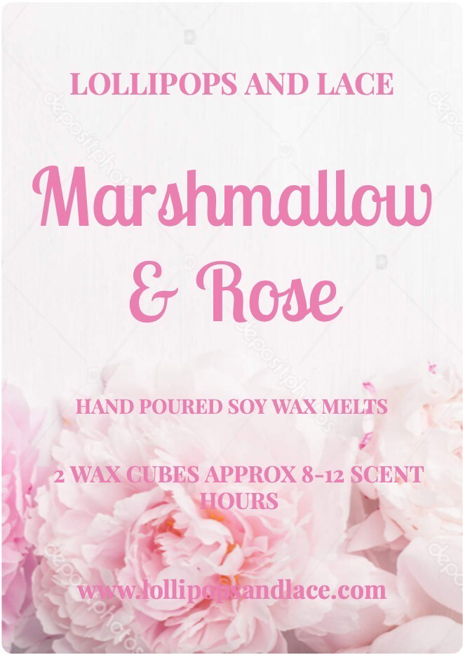 Marshmallow &amp; Rose Wax Melts