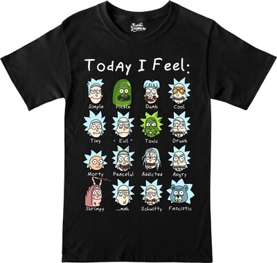 Remera Rick and Morty - Today I feel...