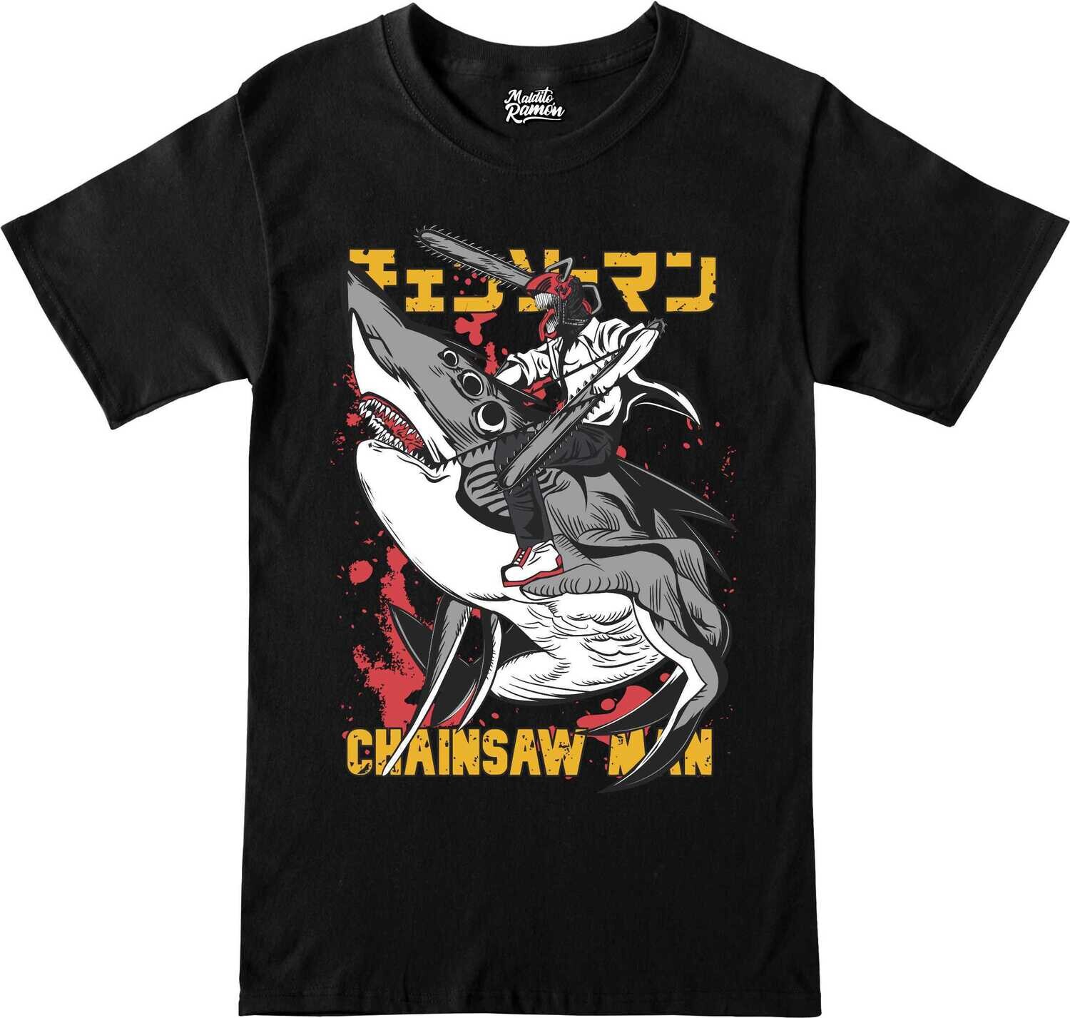 Remera Chainsaw Man- Tiburon
