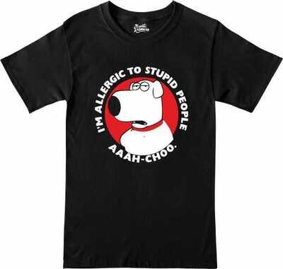 Remera Brian Griffin - I&#39;m allergic to stupid people