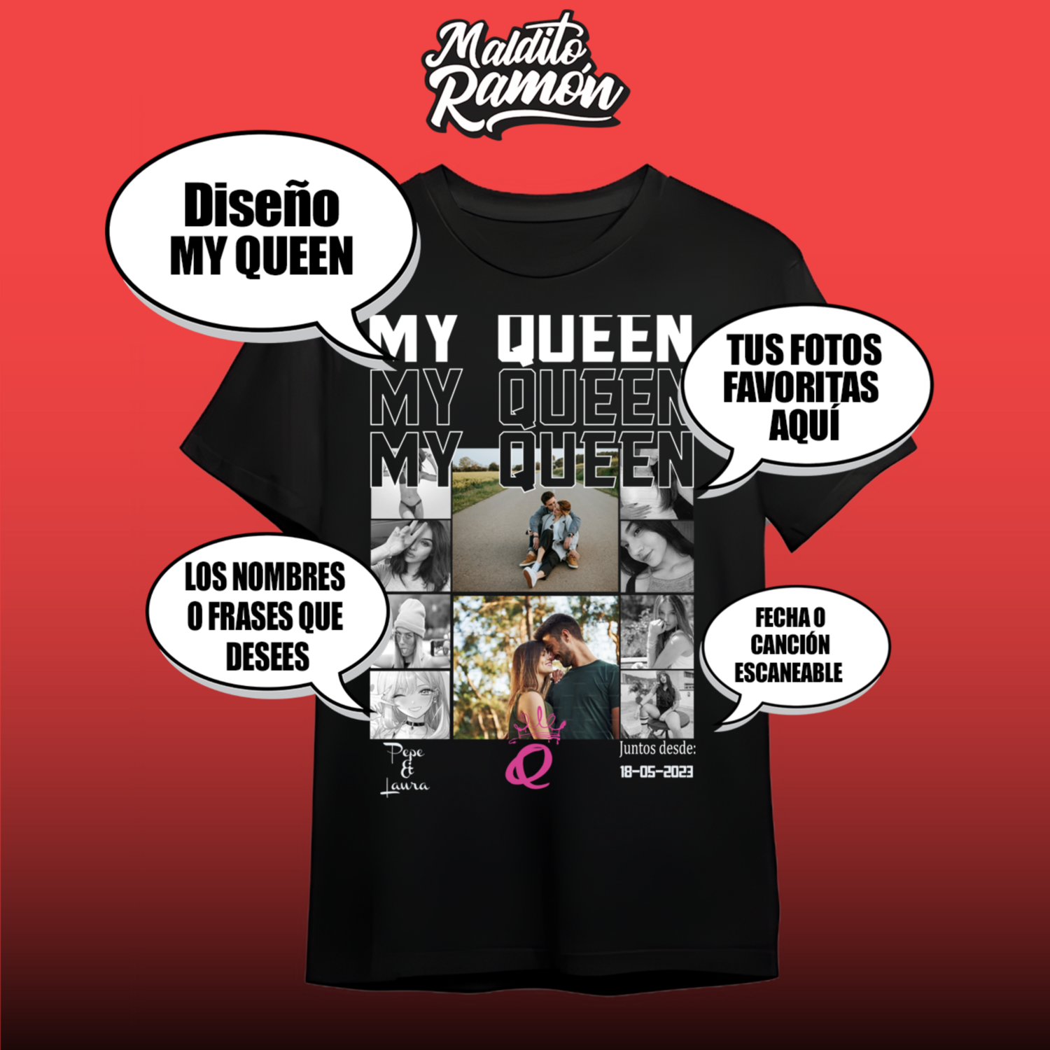 Remera MY QUEEN