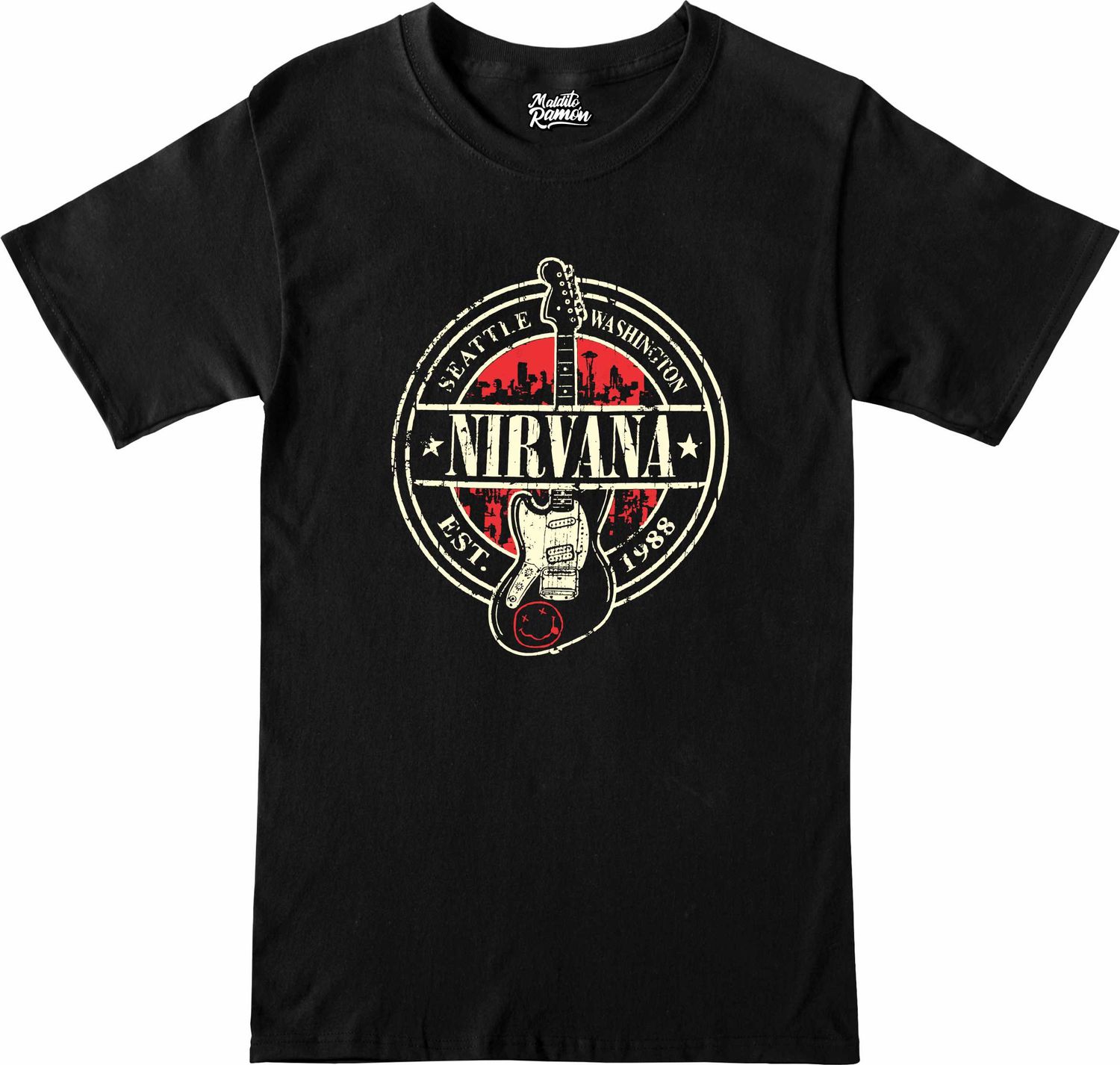 Remera Nirvana Guitarra