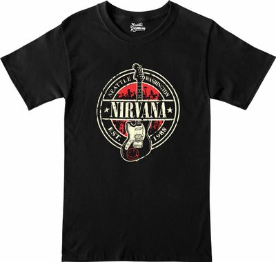 Remera Nirvana Guitarra