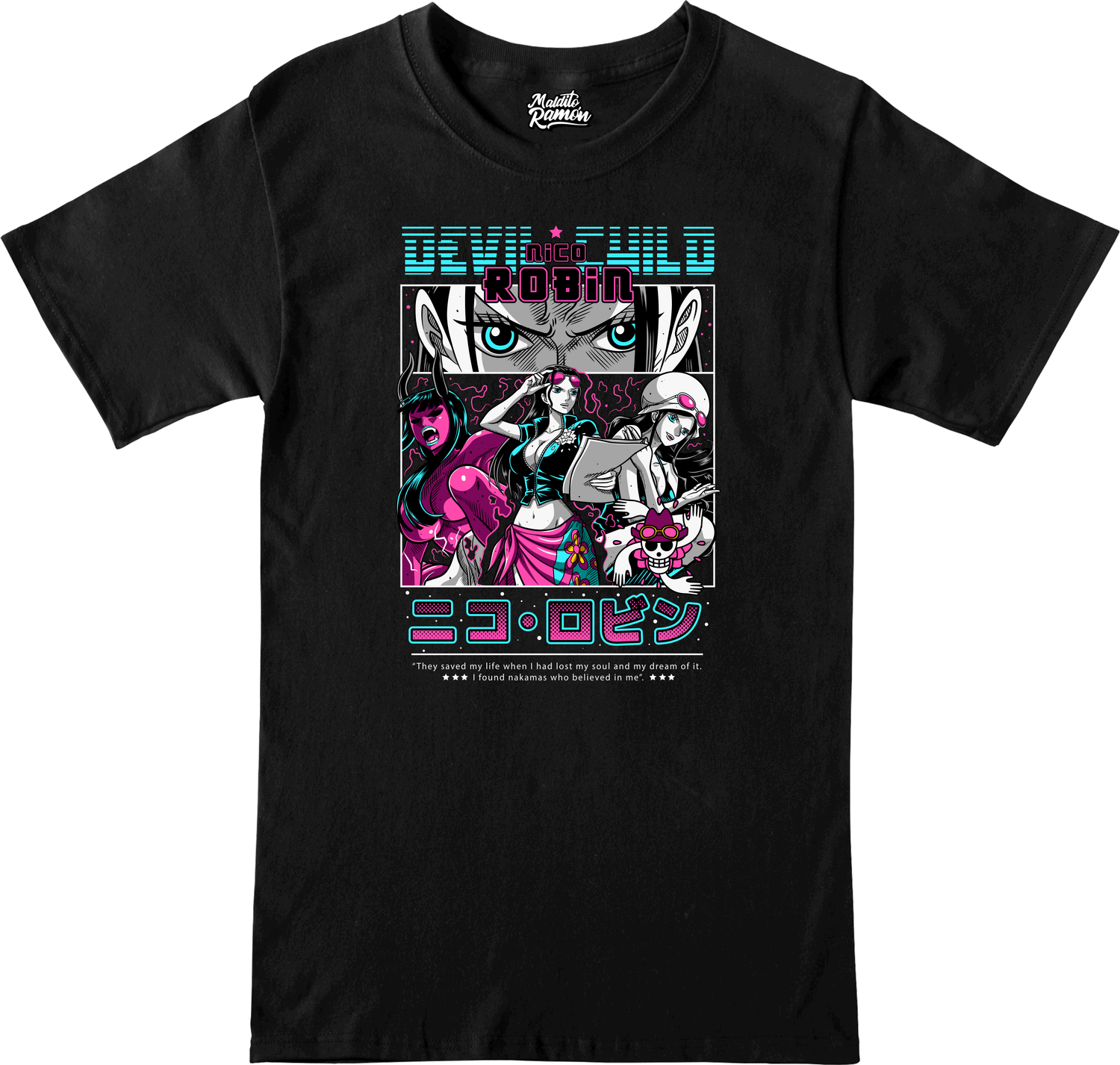 Remera One Piece Nico Robin x4