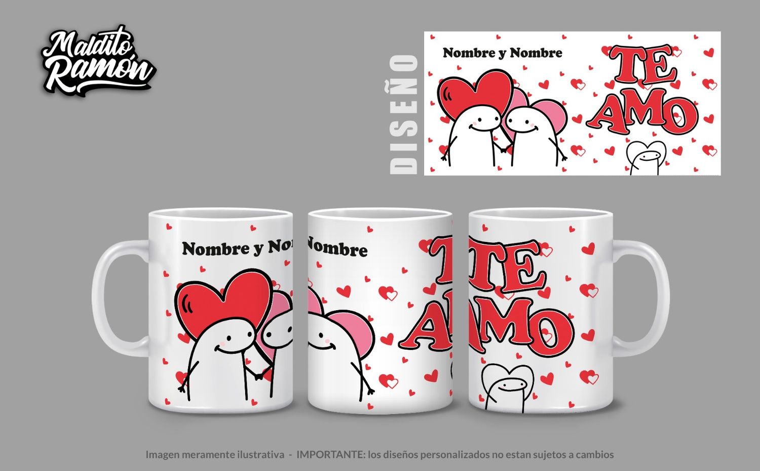 Tazas Día de los enamorados  ♡