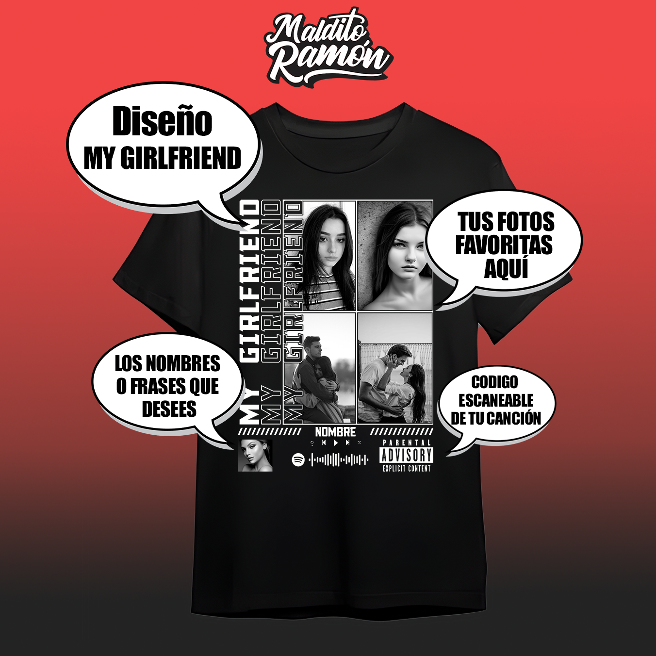 Remera MY GIRLFRIEND