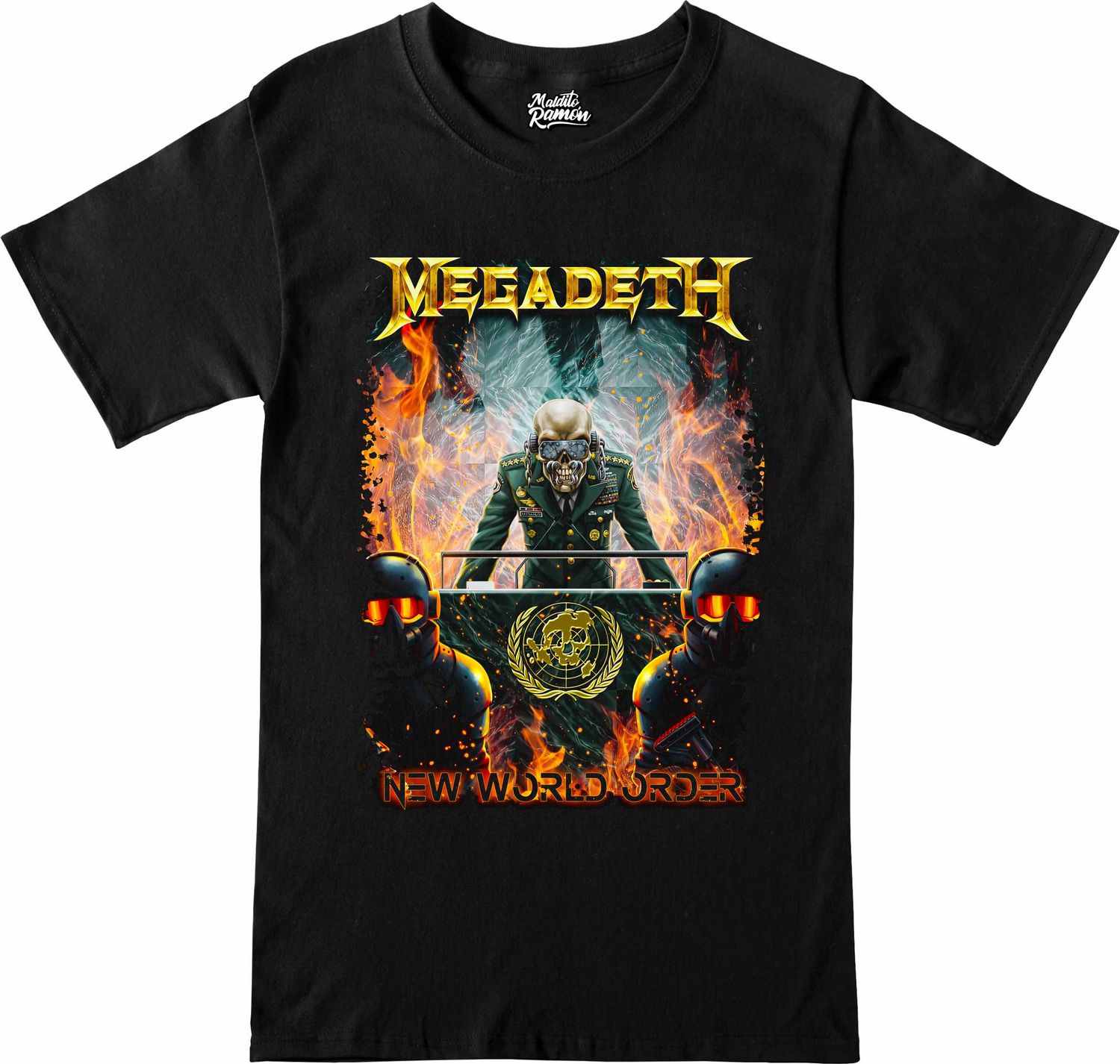 Remera Megadeth -New world order