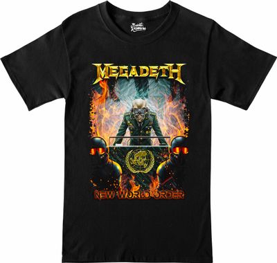 Remera Megadeth -New world order