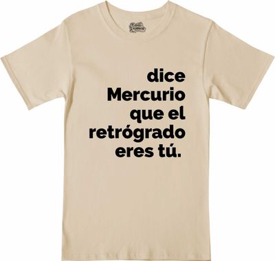Remera Mercurio retrógrado