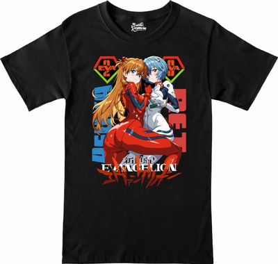 Remera Evangelion -Asuka &amp; Rei