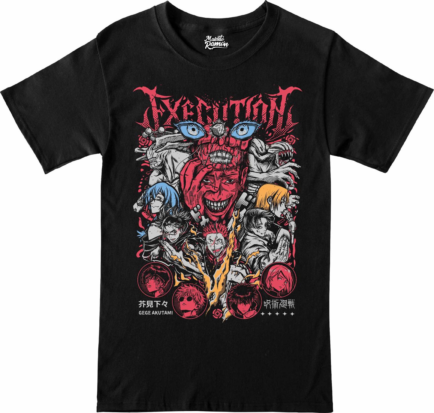Remera Jujutsu Kaisen - Personajes
