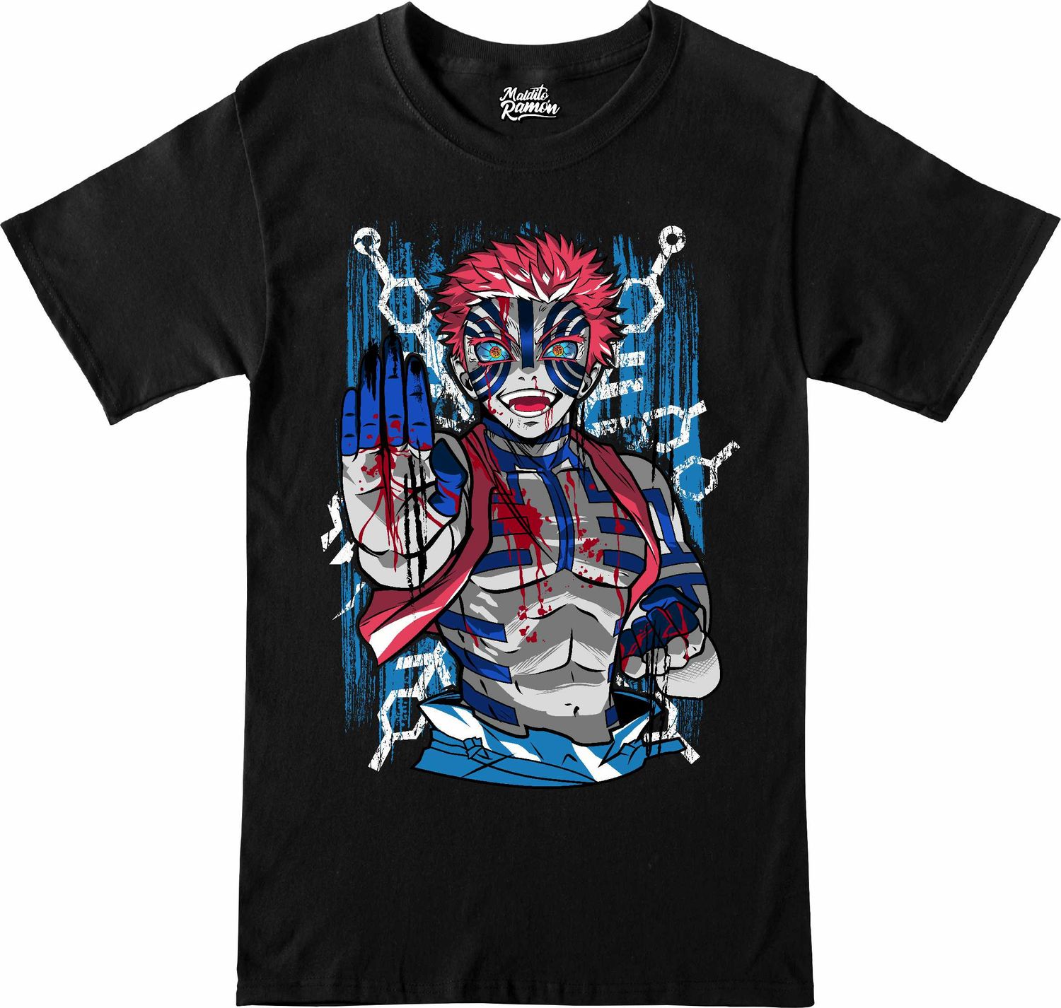 Remera Demon Slayer -Akaza