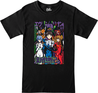Remera Evangelion-Personajes