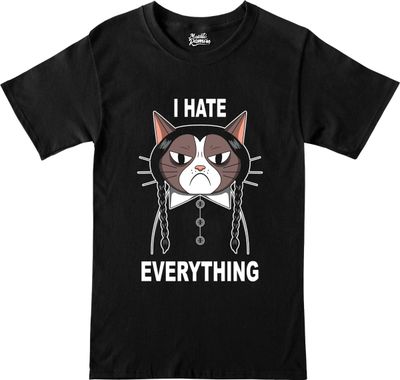 Remera I hate Everything - Merlina
