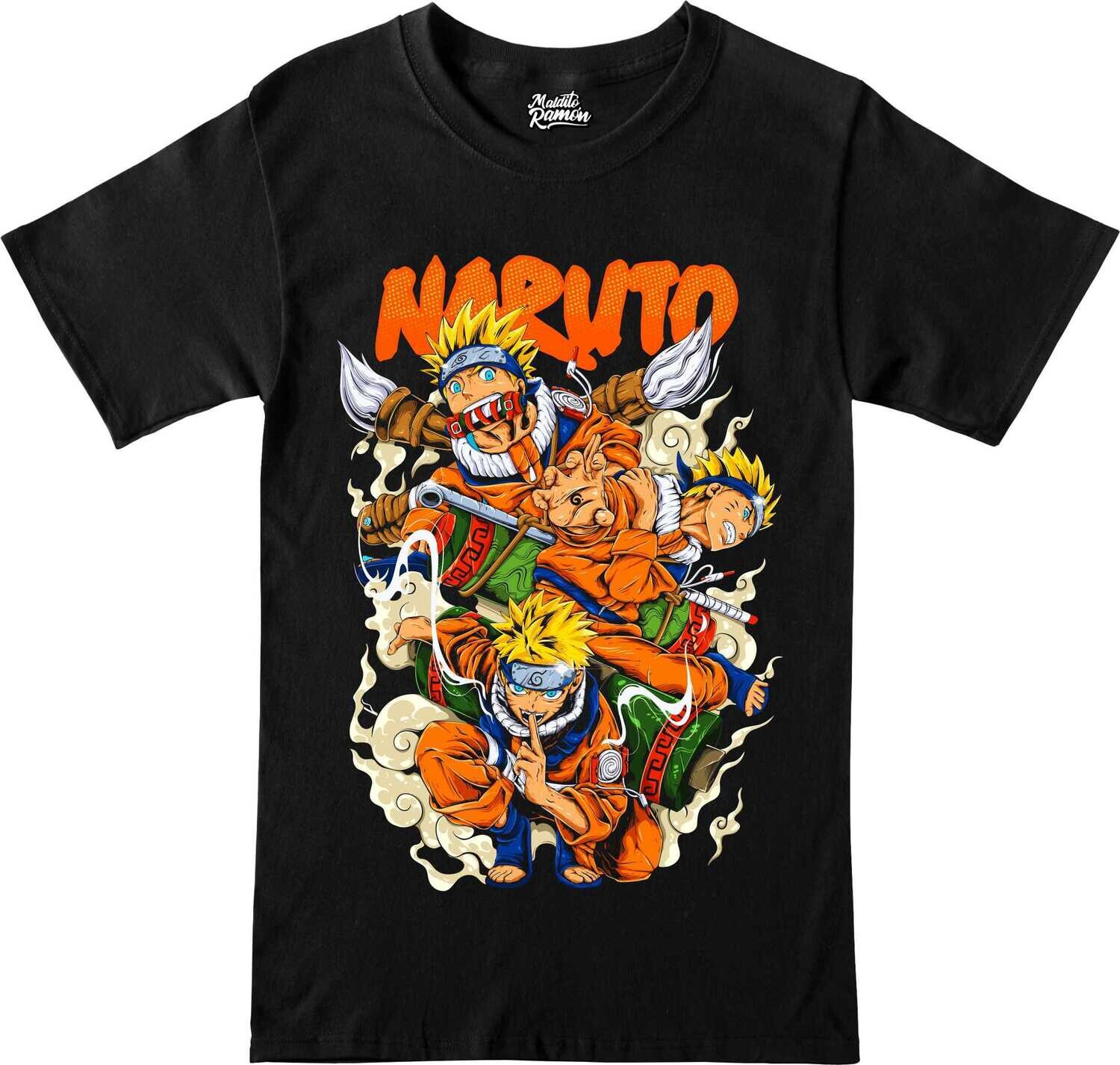 Remera Naruto Uzumaki - Jutsu Clones de Sombra