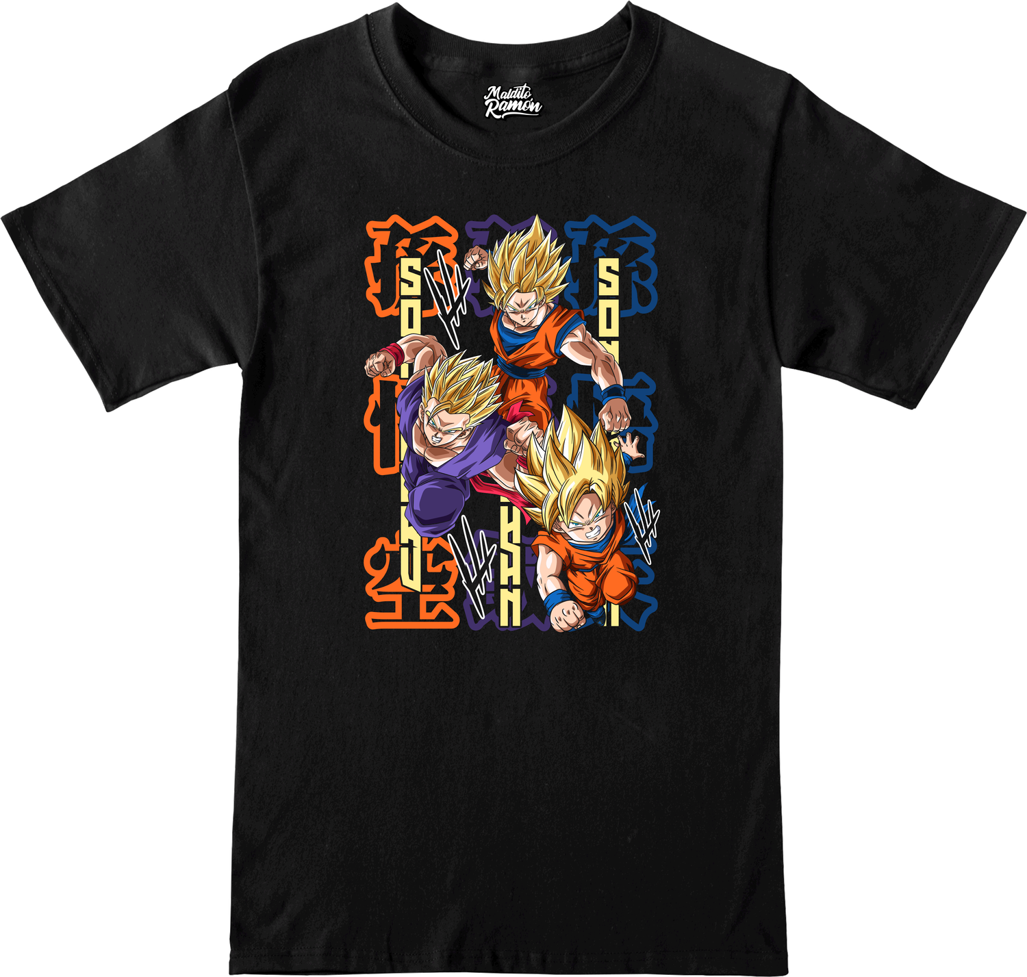 Remera Goku/Gohan/Goten - Dragon Ball