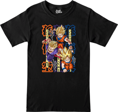 Remera Goku/Gohan/Goten - Dragon Ball