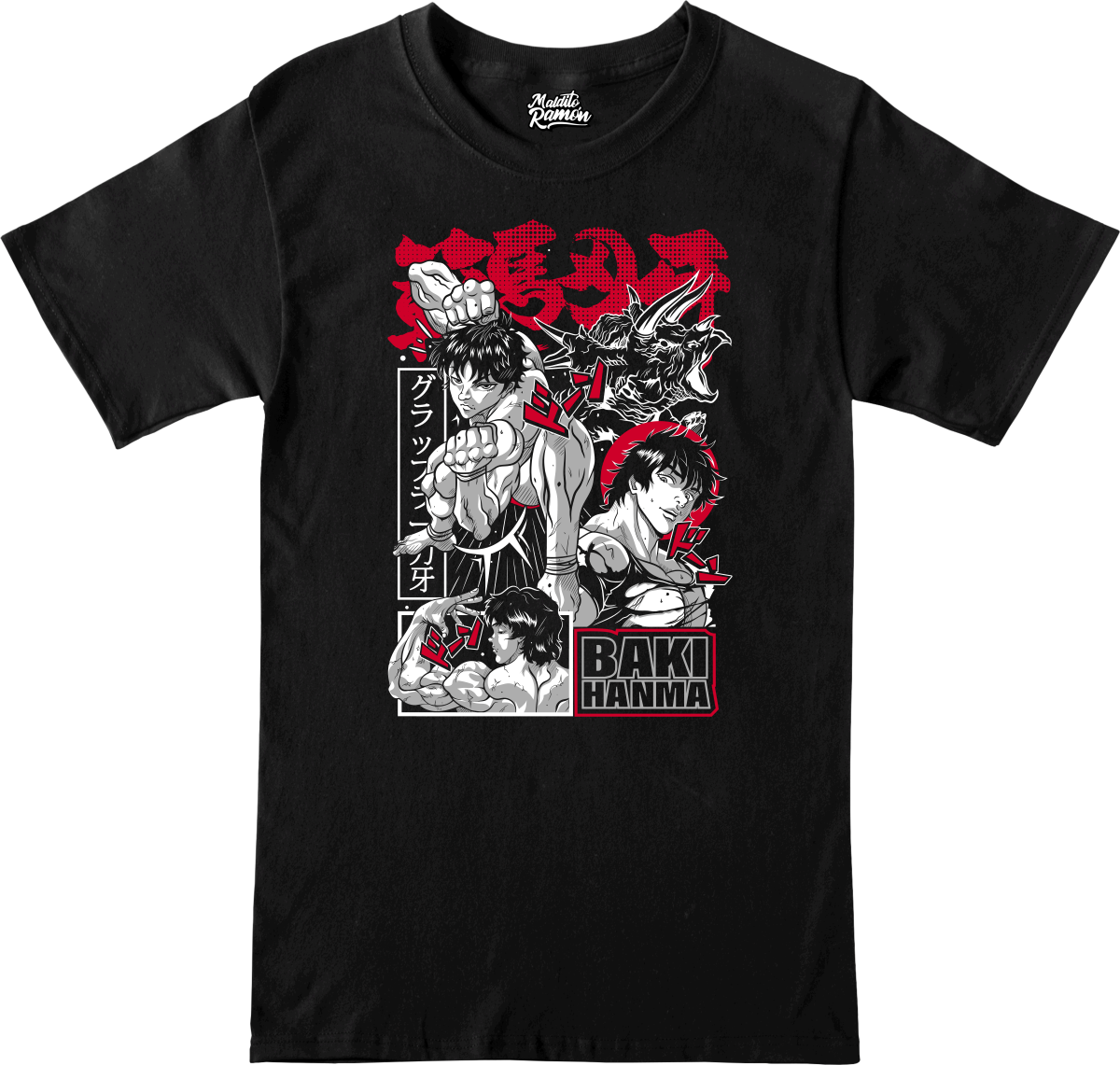 Remera Baki Hanma - Viñetas del Manga