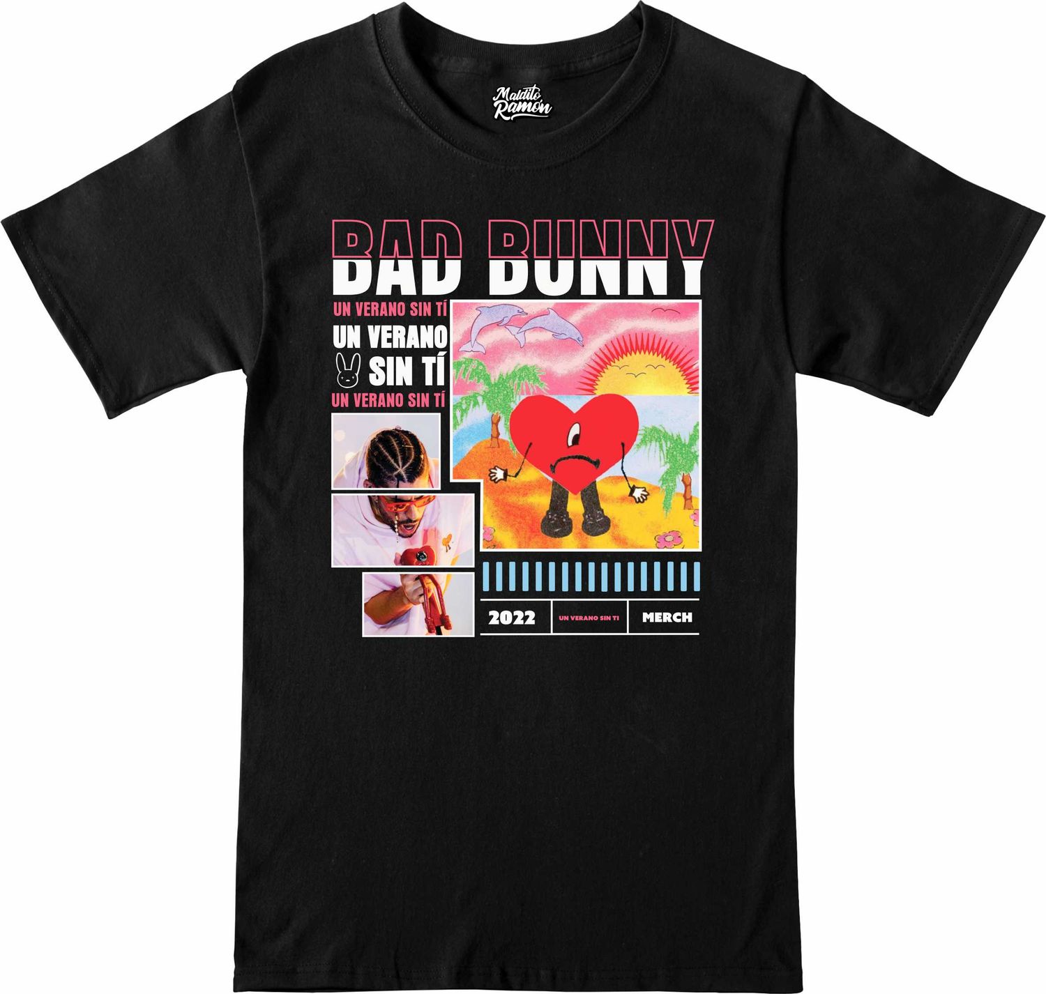 Remera Bad Bunny - Collage