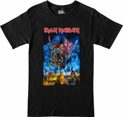 Remera Iron Maiden - Bandera britanica
