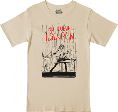 Remera Charly García - No llueve escupen