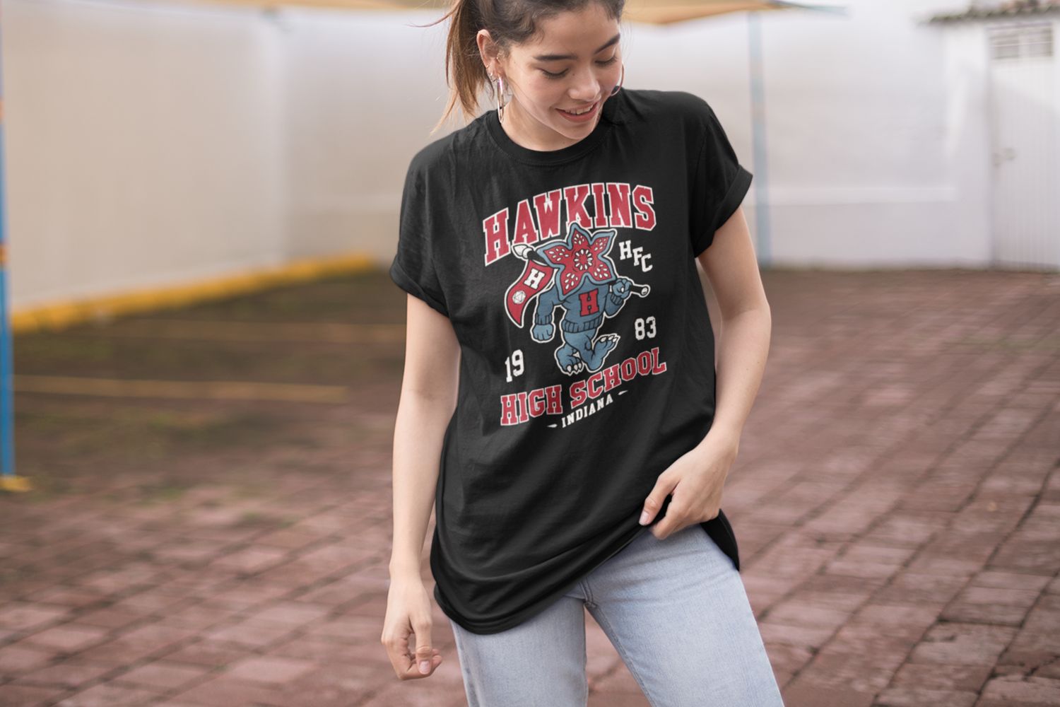 Remera Hawkings High School - Stranger Things