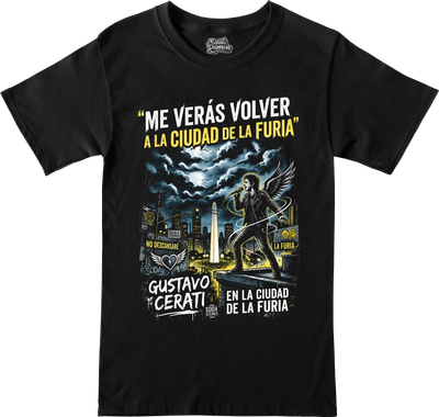 Remera Gustavo Cerati - Ciudad de la furia