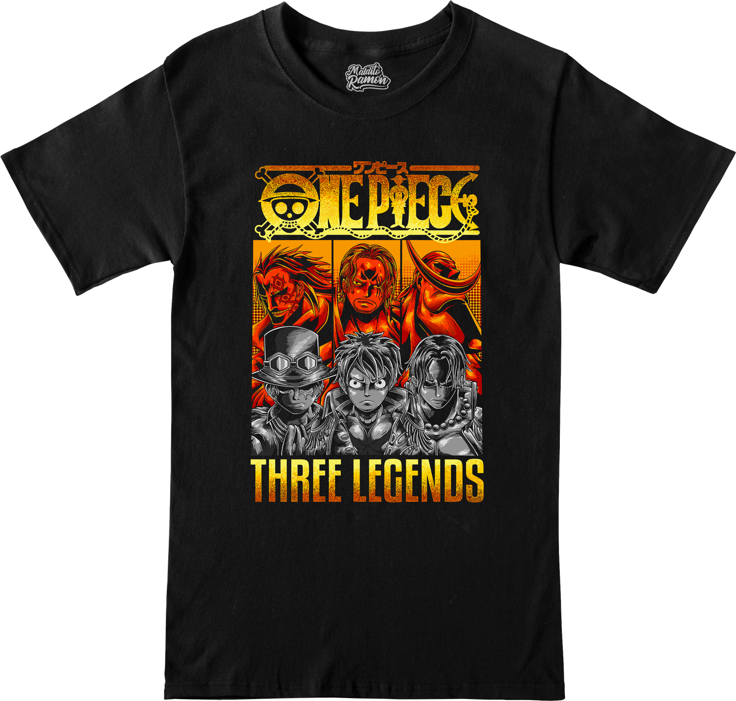 Remera One Piece - Three Legends
