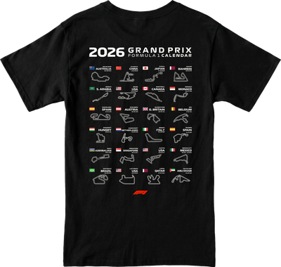 Remera F1 - Circuitos 2026