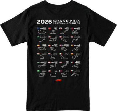 Remera F1 - Circuitos 2026