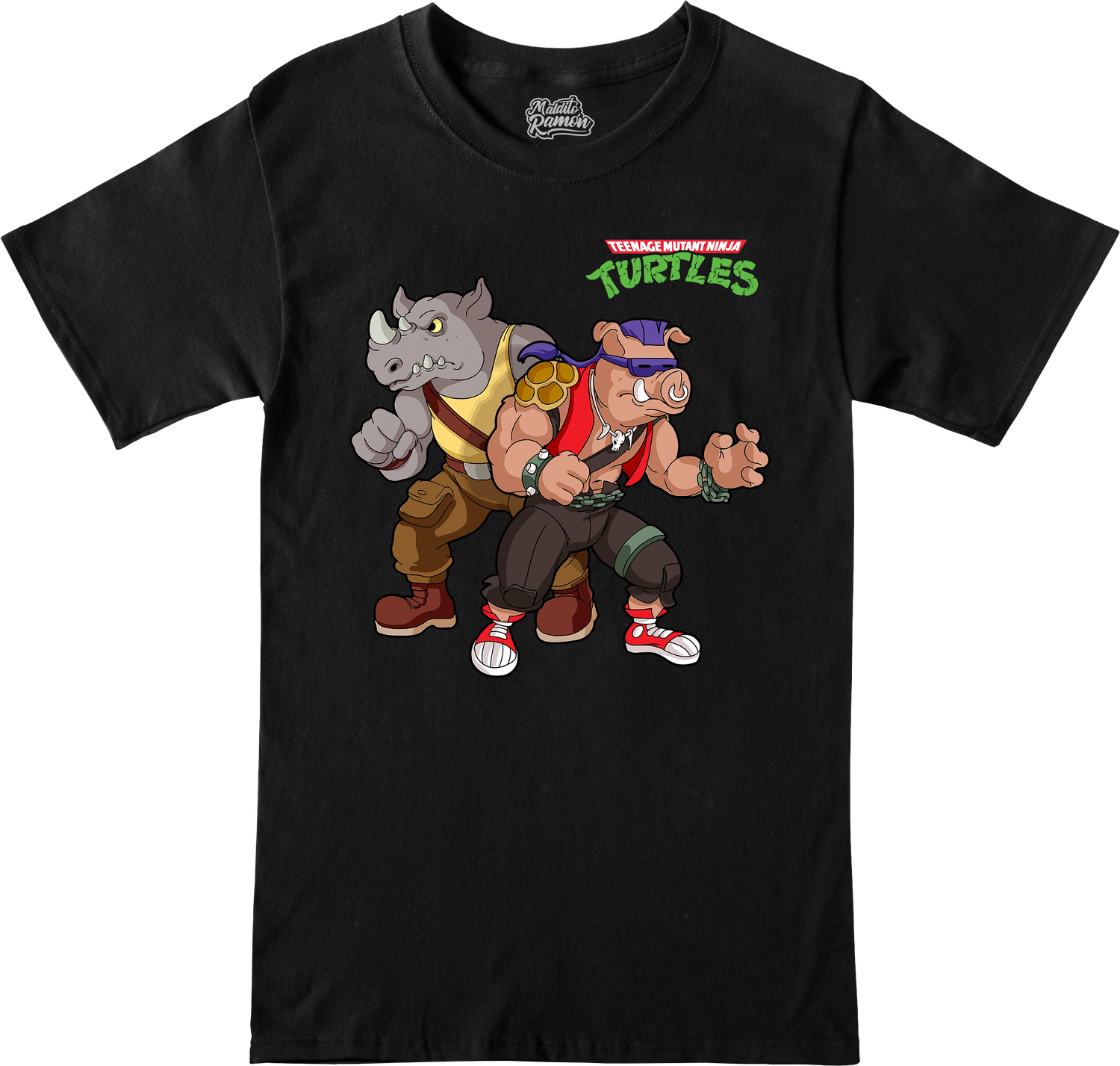 Remera Tortugas Ninjas - Beebop y Rocoso