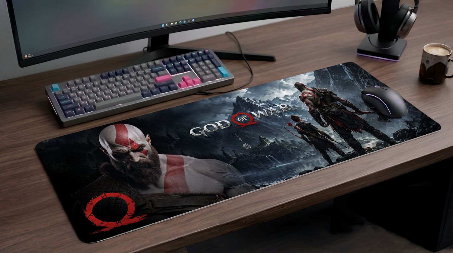 Mousepad Gamer God of War Ragnarök