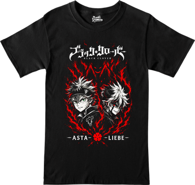 Remera Black Clover - Asta y Liebe
