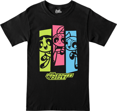 Remera Chicas Superpoderosas - Bombón, Burbuja y Bellota