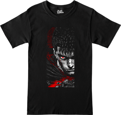Remera Berserk - Guts (frente y espalda)