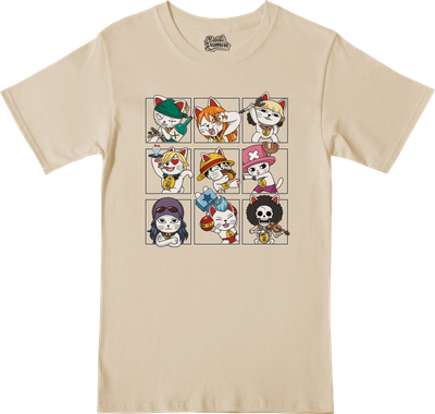 Remera One Piece - Mugiwaras Gatitos