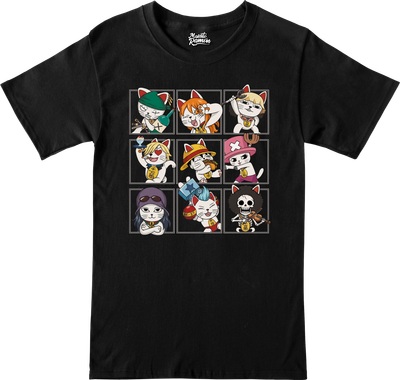 Remera One Piece - Mugiwaras Gatitos