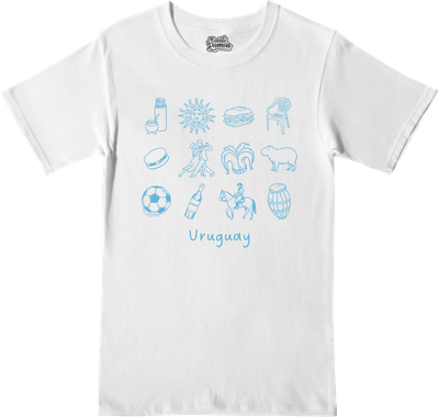 Remera Uruguay - Íconos