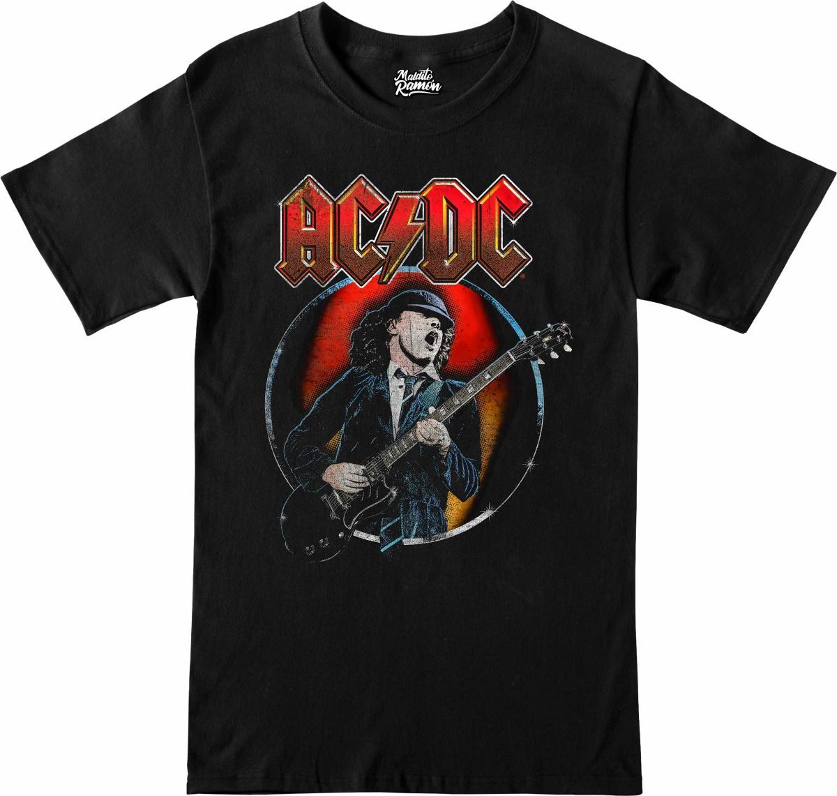 Remera AC/DC - Angus Young con Guitarra
