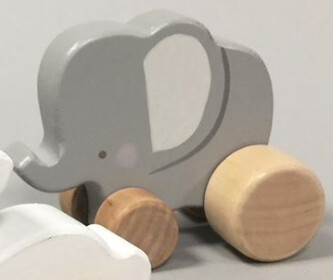 BAMBINO BY JULIANA® Wooden Push Toy - Elephant