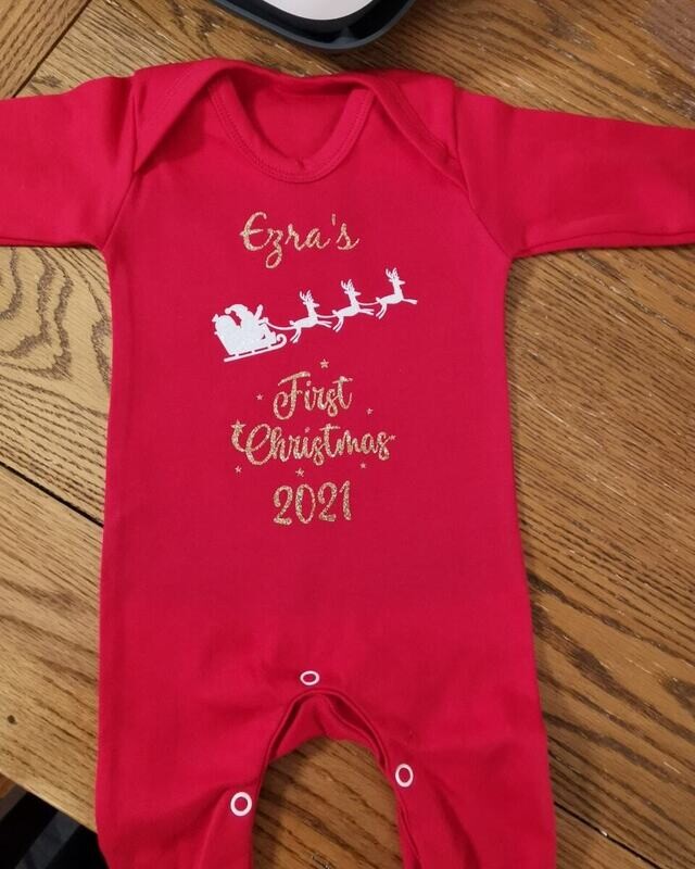 Babygrow First Christmas - Personalised