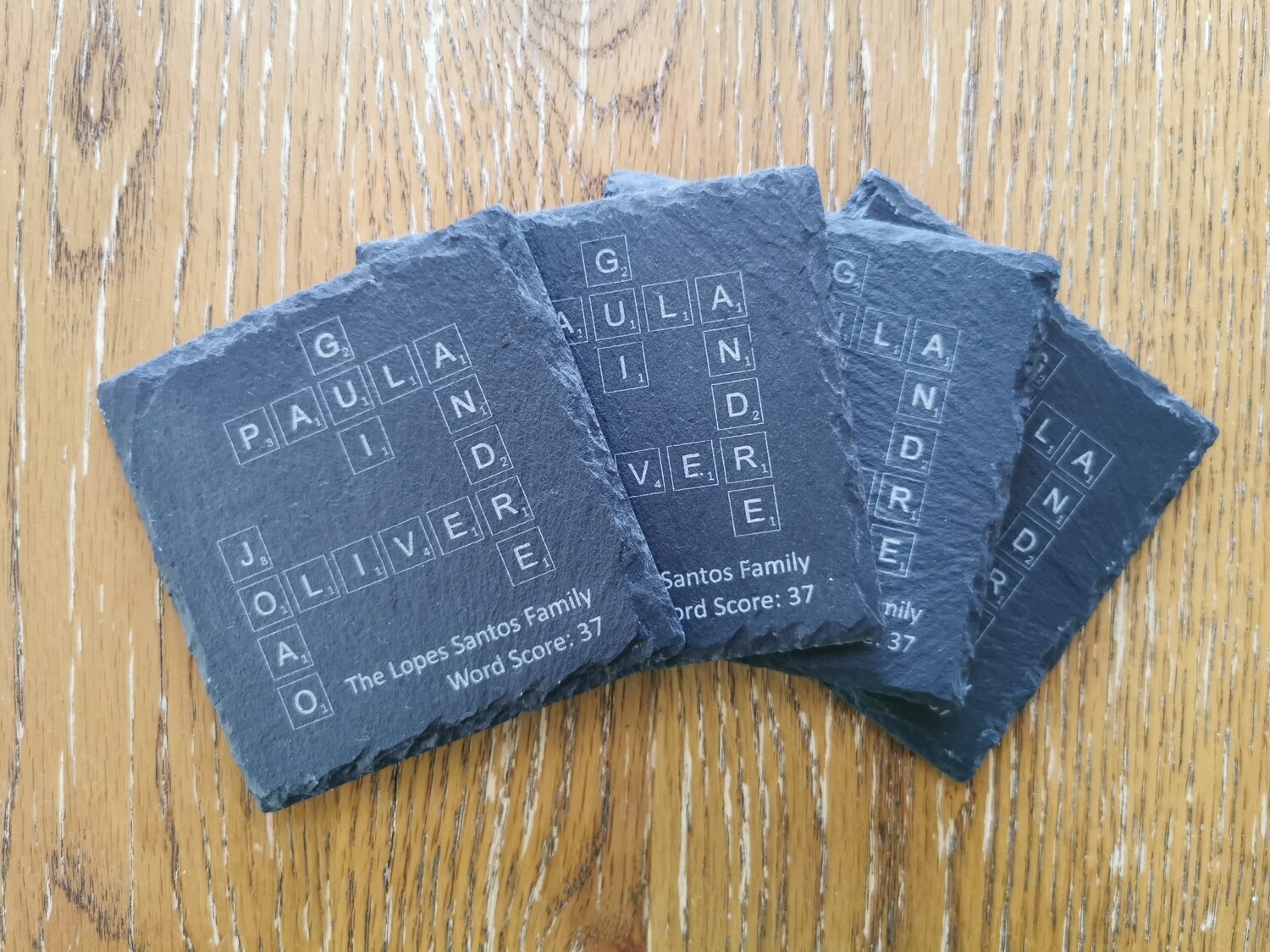 Custom - 8 Scrabble Coaster + 1 Jubilee Coaster